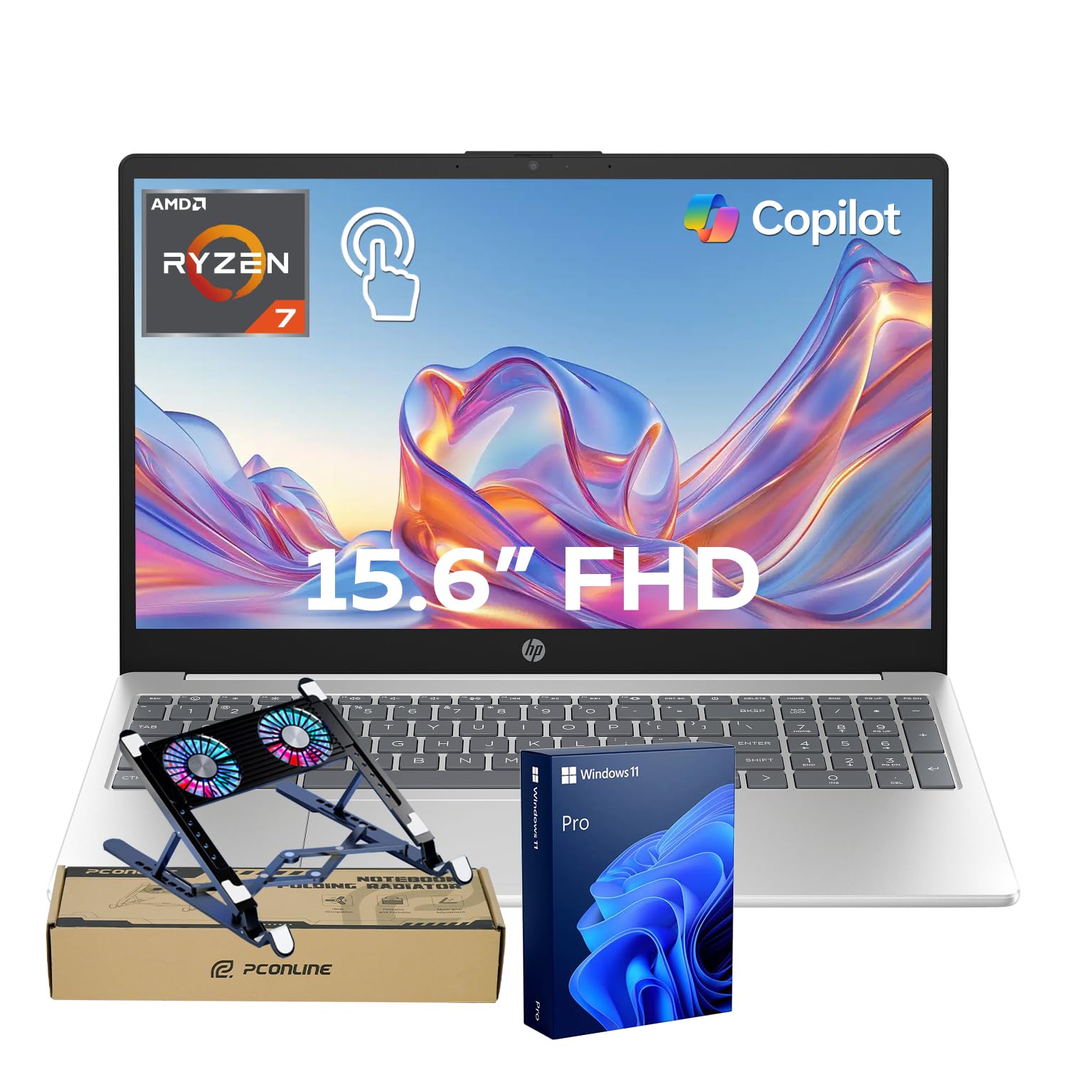 Amazon.com: HP Productivity Touchscreen Laptop, AMD Ryzen 7 7730U